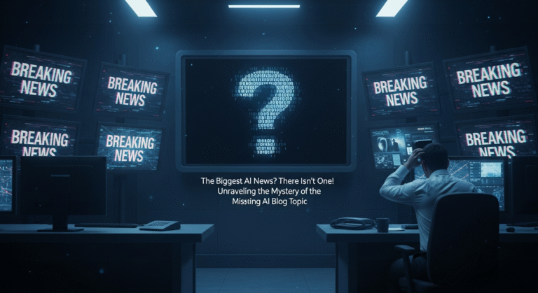 The Mystery of the Missing AI Blog Topic: An Unprecedented Challenge in the World of Artificial Intelligence News!